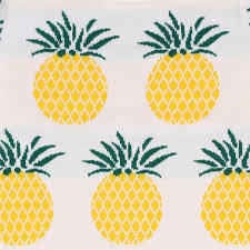 Pineapple Knit Pullover Sweater - White - Image 5