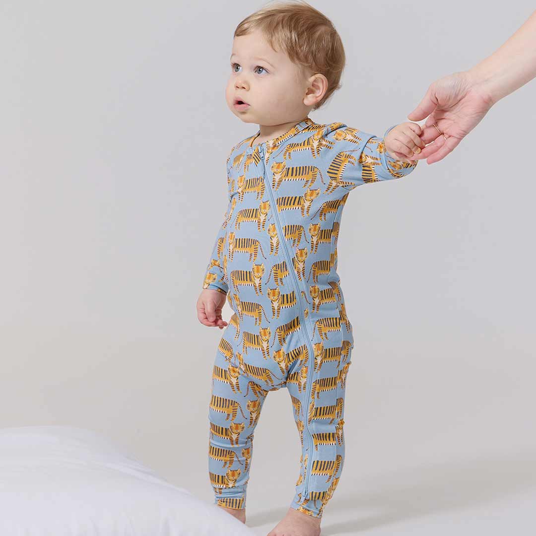 Bamboo Convertible Footie Romper - Tigers - Image 2