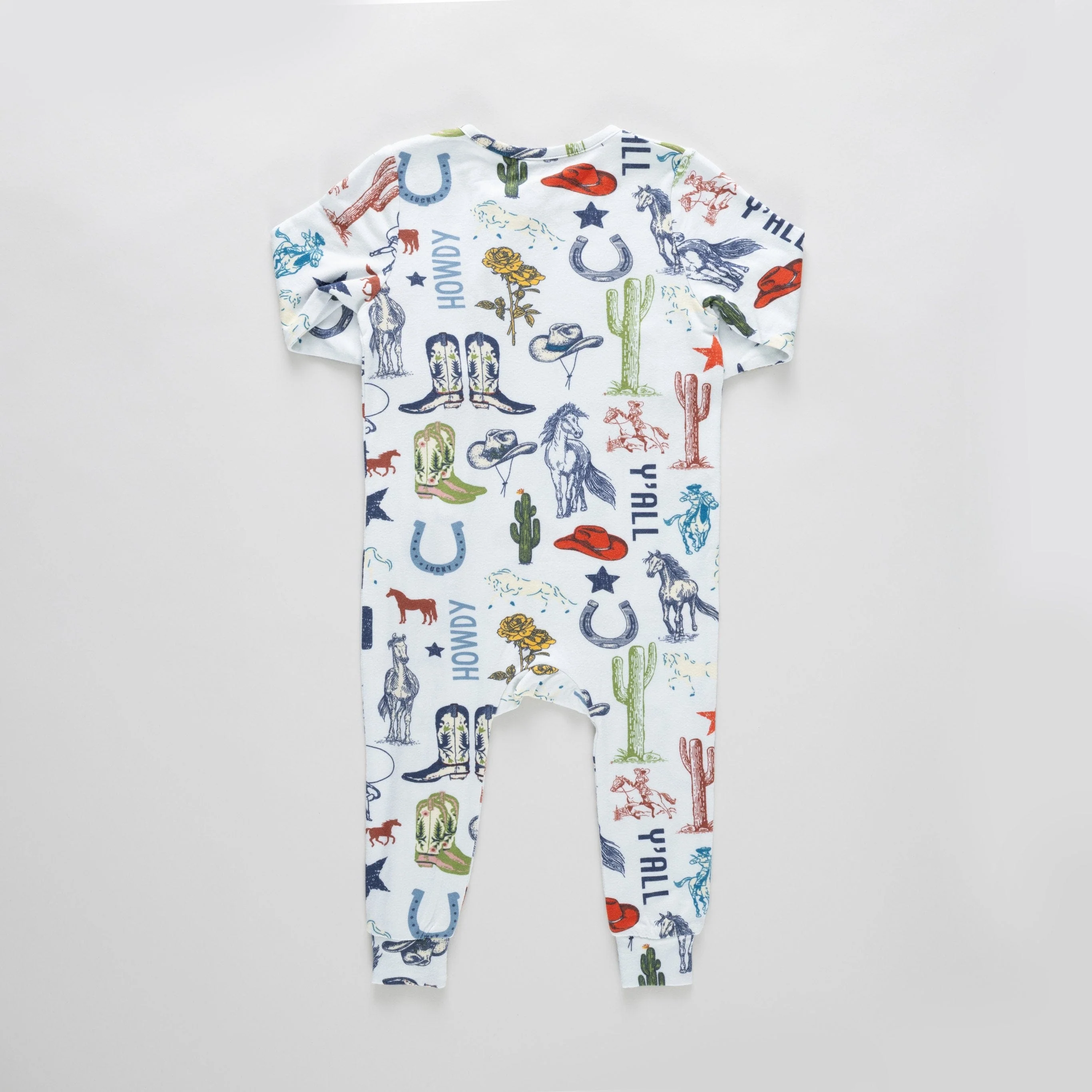 Bamboo Convertible Footie Romper - Western Dreams - Image 3