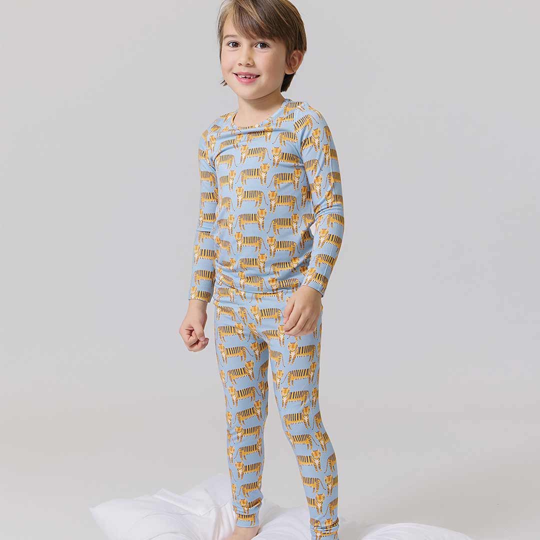 Bamboo Long Sleeve Pajama Set - Tigers - Image 2