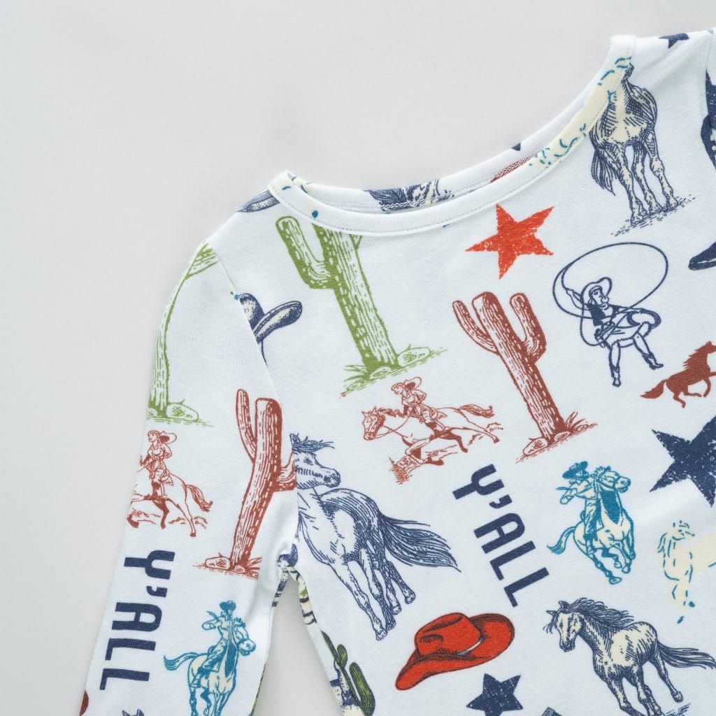 Bamboo Long Sleeve Pajama Set - Western Dreams - Image 3