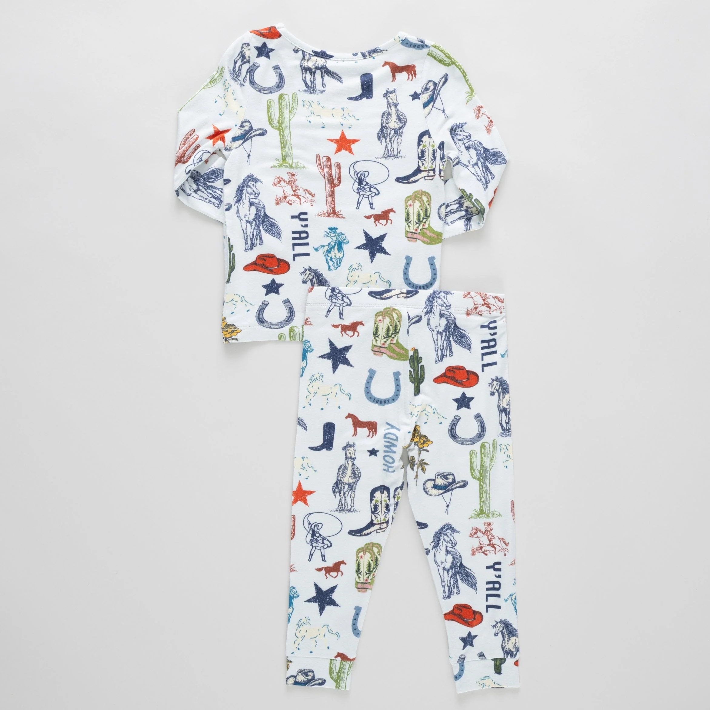 Bamboo Long Sleeve Pajama Set - Western Dreams - Image 4