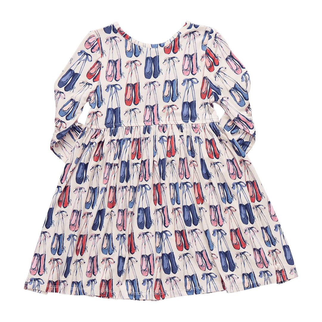 Bamboo Long Sleeve Steph Dress - Ballet Slippers - Image 3