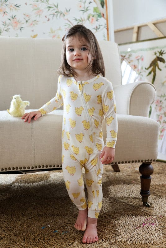 Bamboo Convertible Footie Romper - Chicks - Image 2
