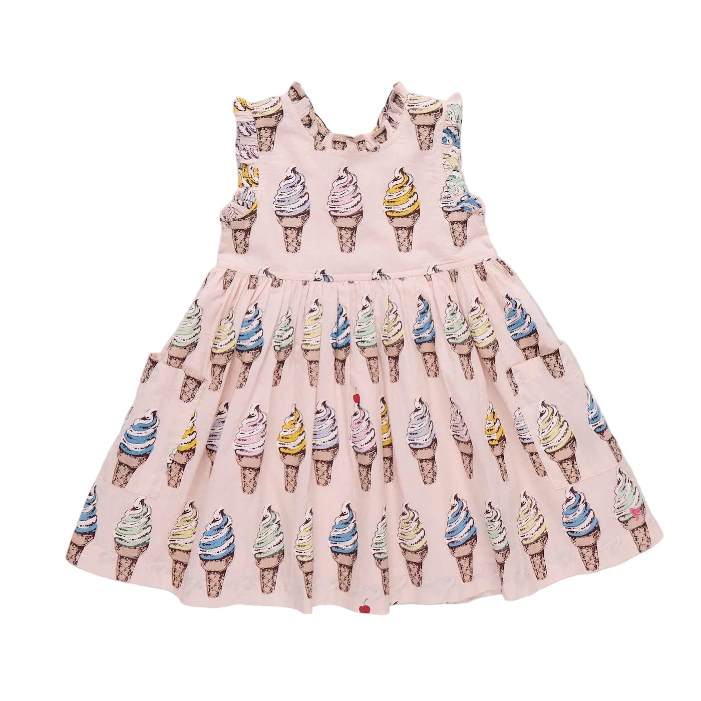 Cotton Alyssa Dress - Pink Soft Serve - Image 2