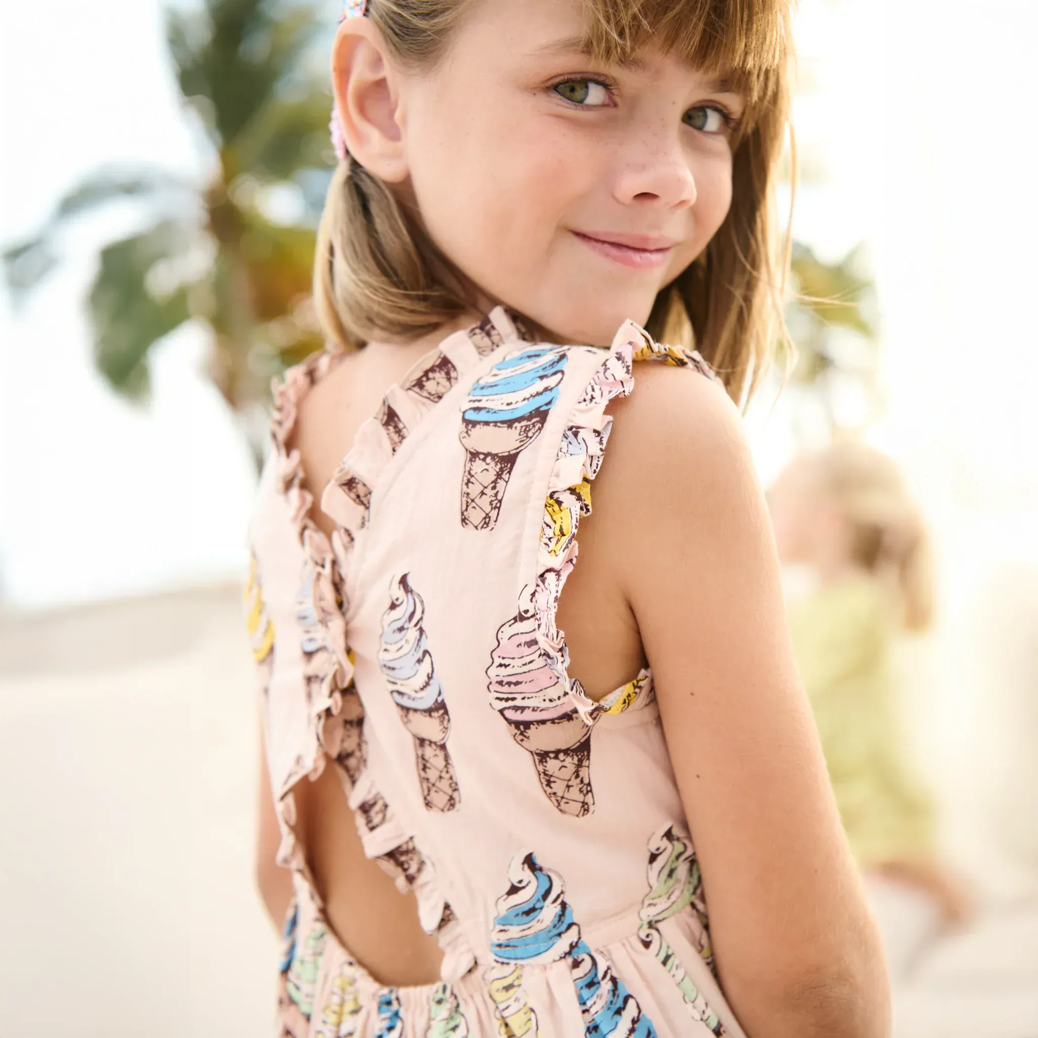 Cotton Alyssa Dress - Pink Soft Serve - Image 6