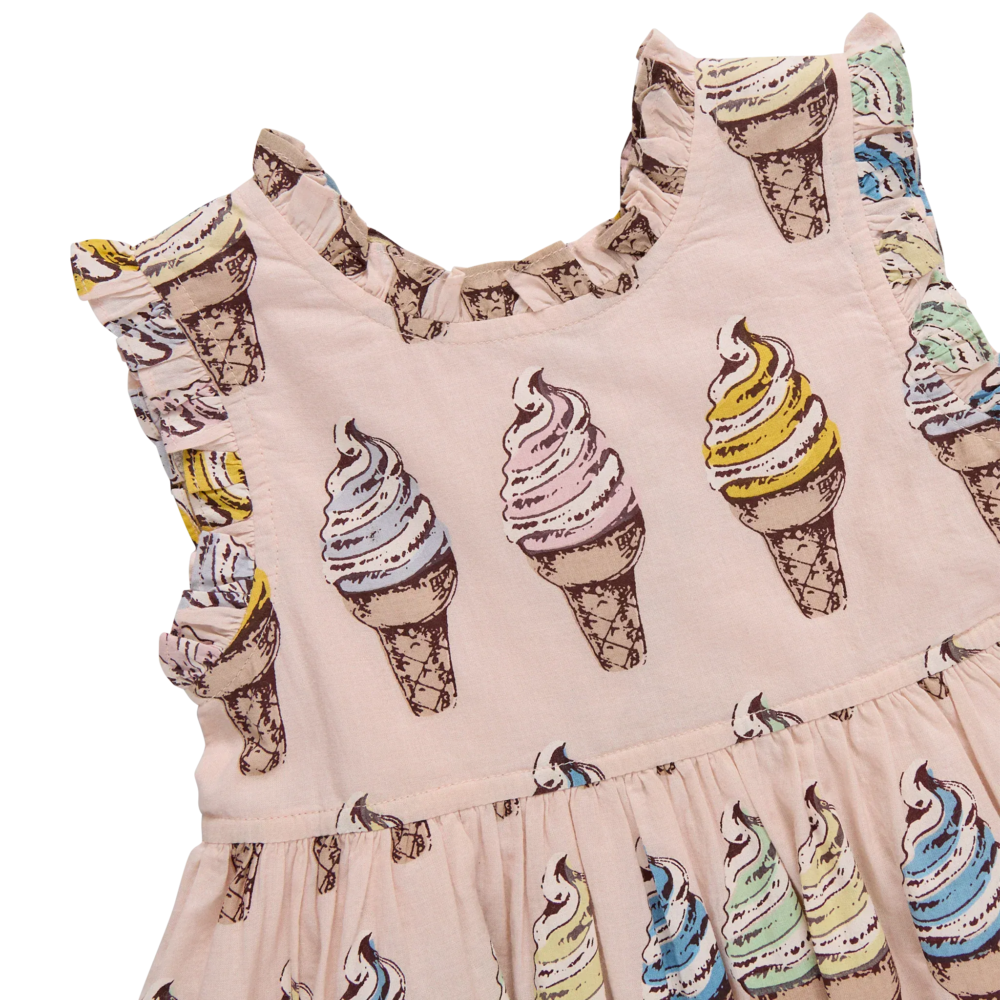 Cotton Alyssa Dress - Pink Soft Serve - Image 7