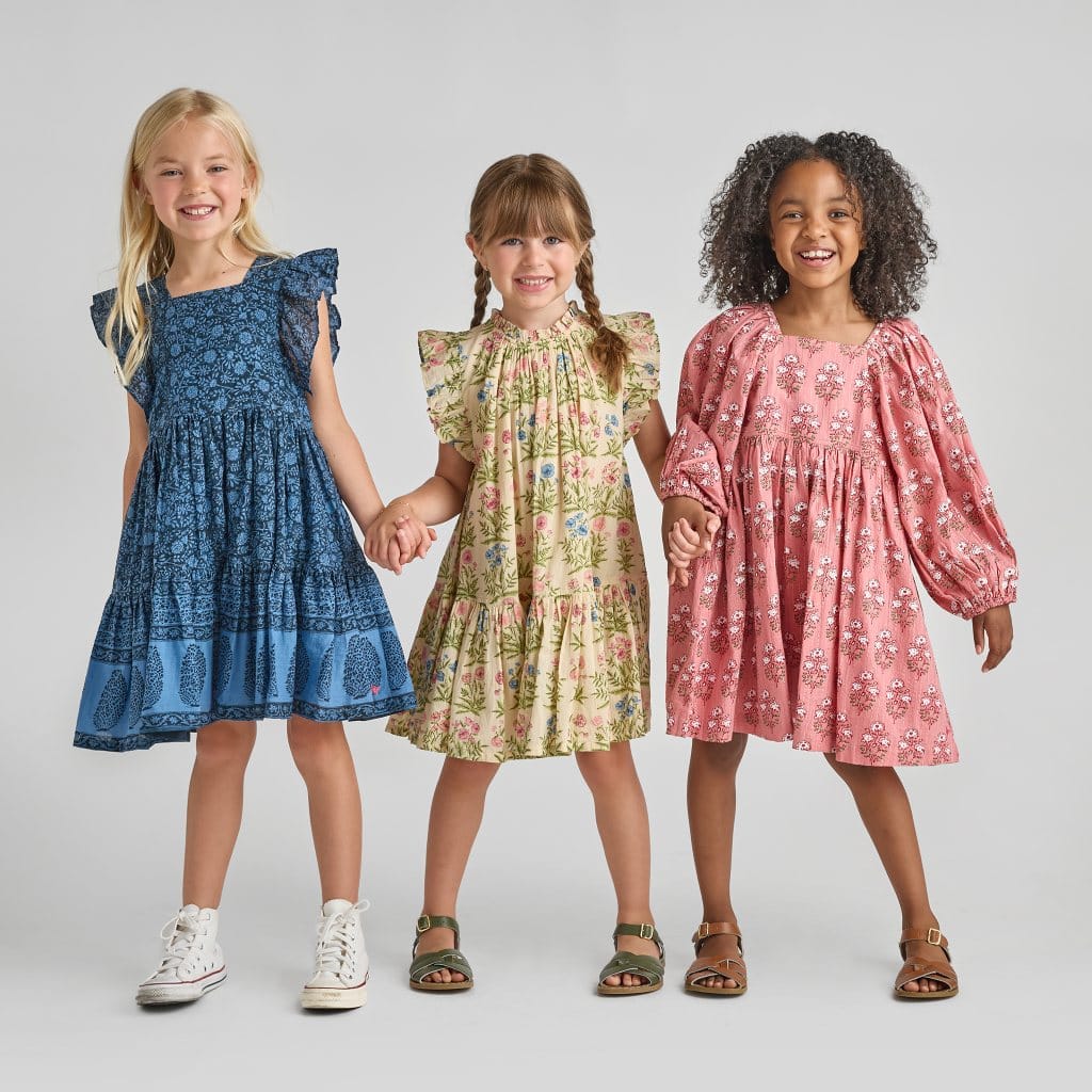 Cotton Harper Dress - Leafy Floral - Image 2