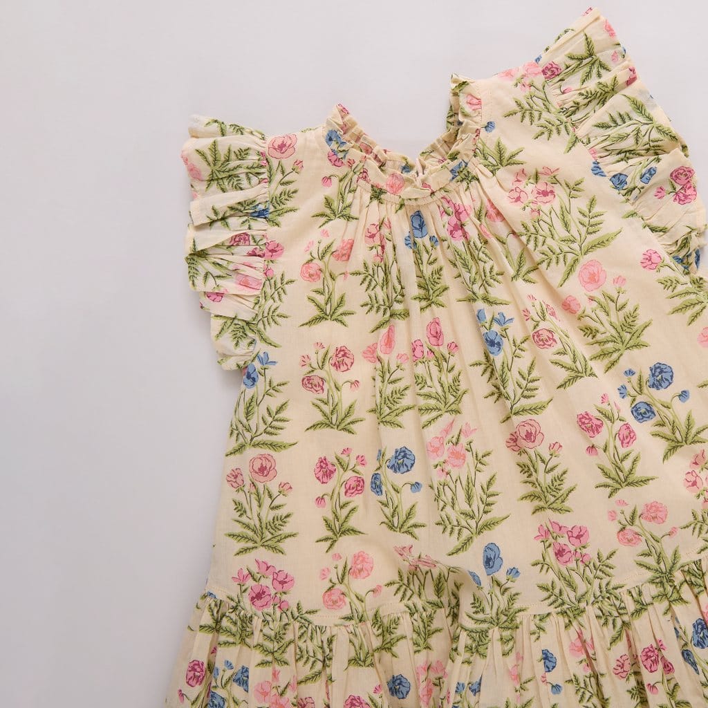 Cotton Harper Dress - Leafy Floral - Image 4