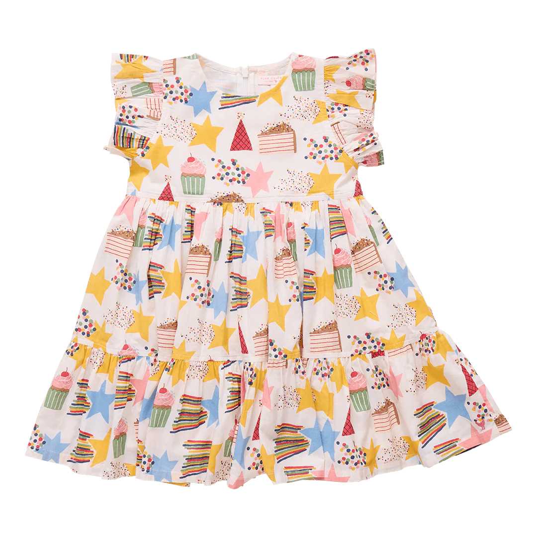 Cotton Jennifer Dress - Birthday Star