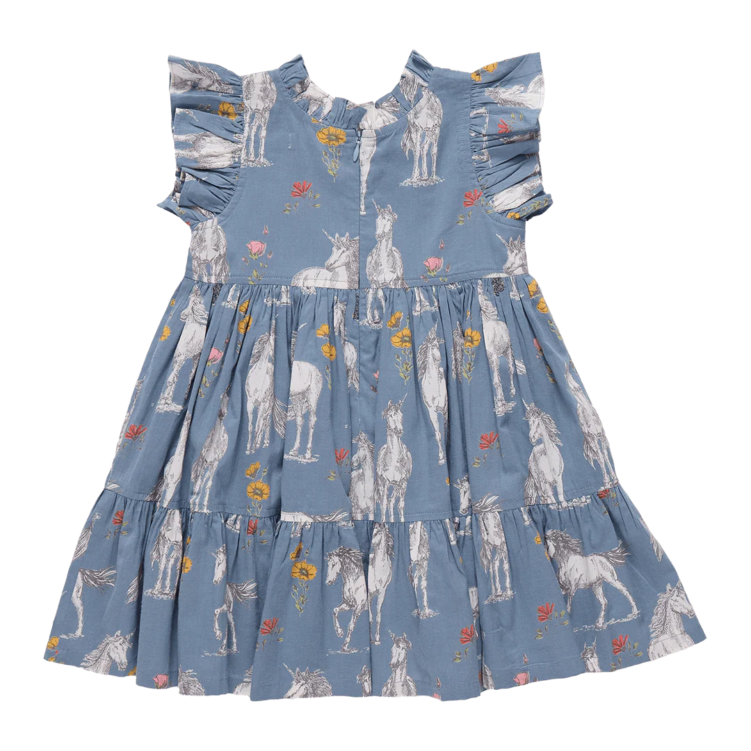 Cotton Jennifer Dress - Unicorn Field - Image 3