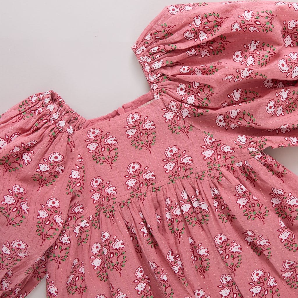 Cotton Mary Barrett Dress - Pink Strawflower - Image 3