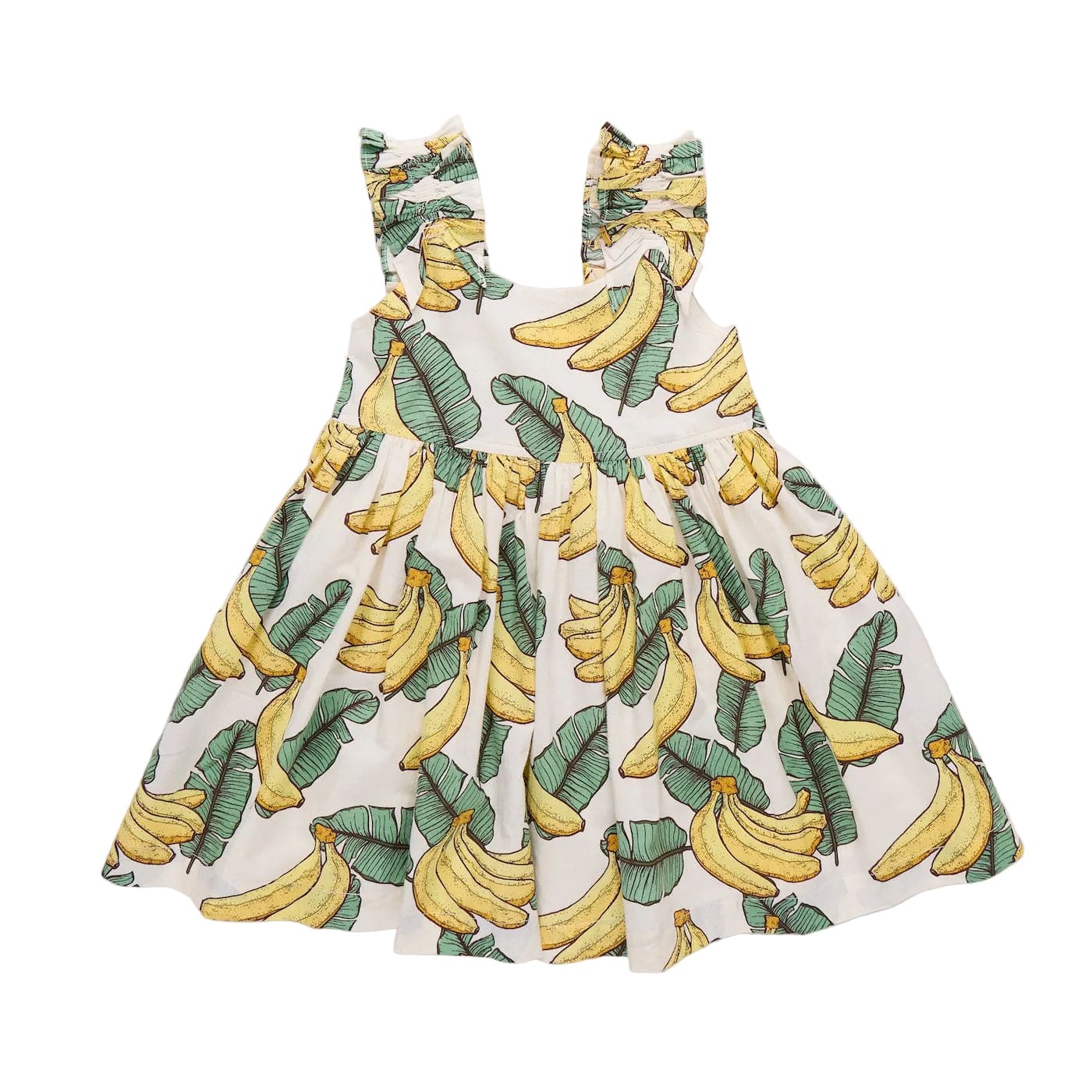 Cotton Via Dress - Banana Leaves - Image 2