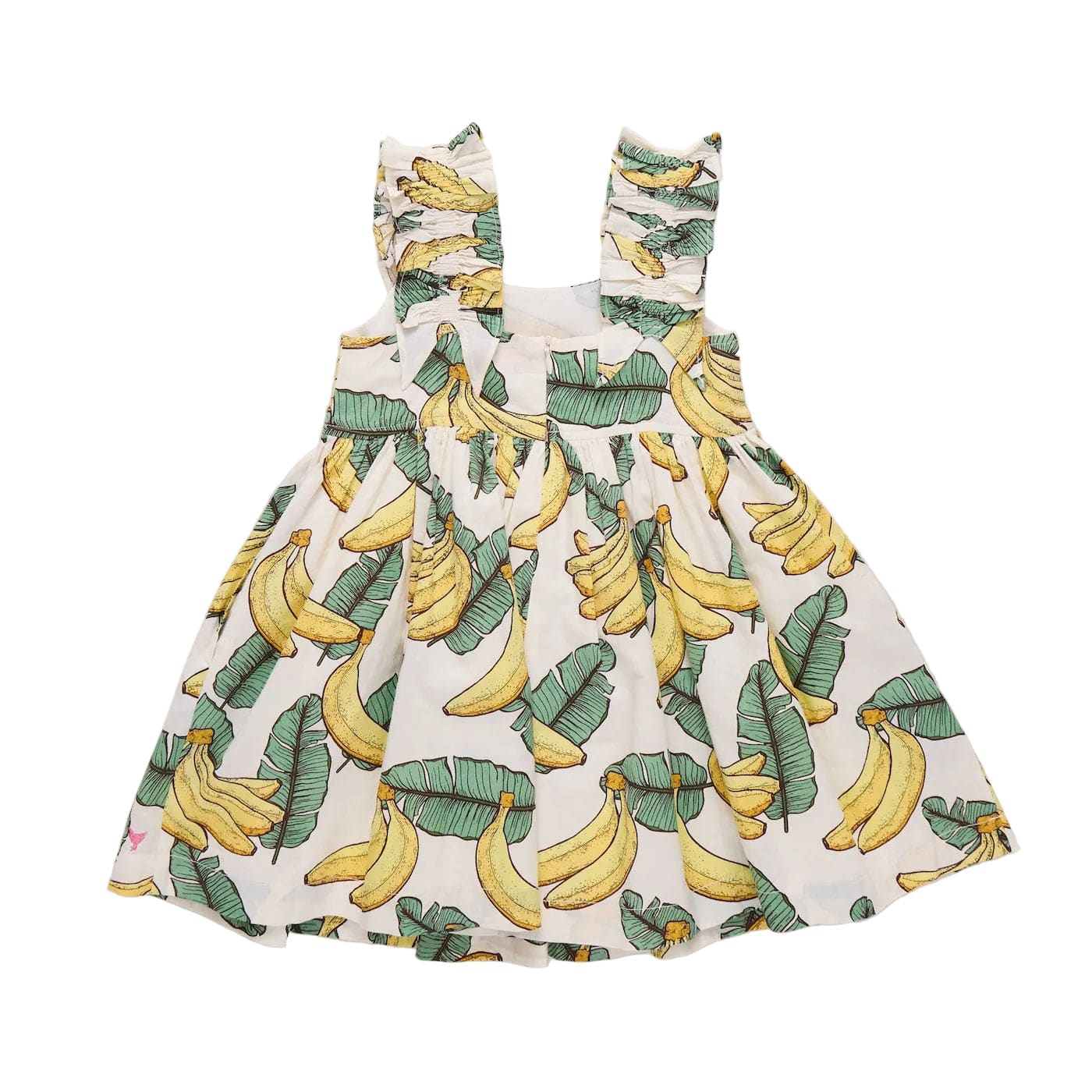Cotton Via Dress - Banana Leaves - Image 4