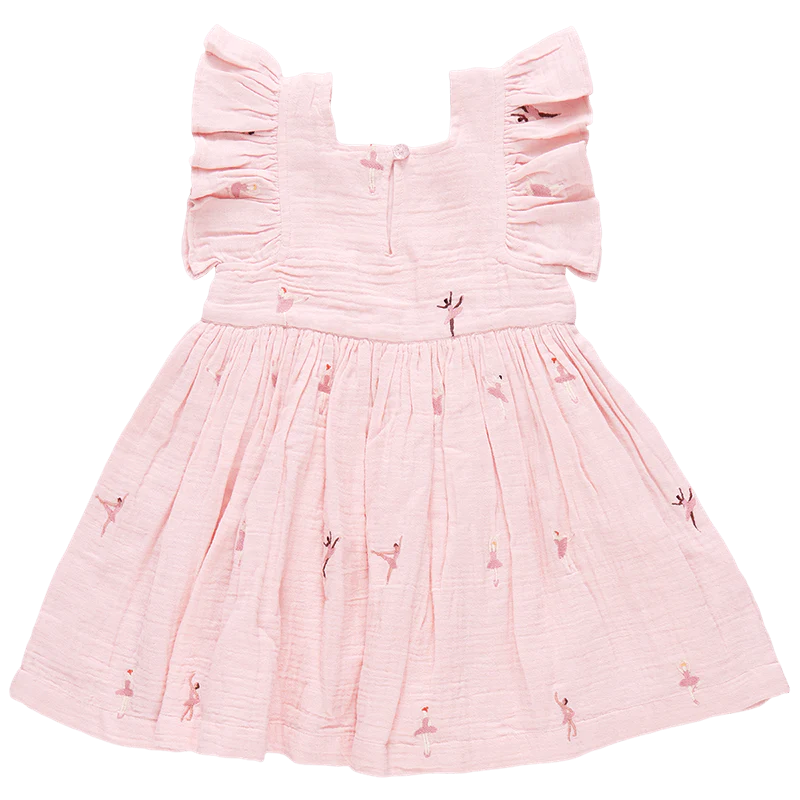 Cotton Elsie Dress - Ballerina Embroidery - Image 2