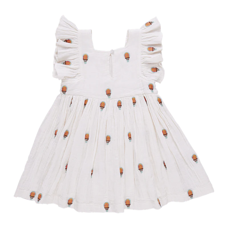Cotton Elsie Dress - Hot Air Balloons - Image 2