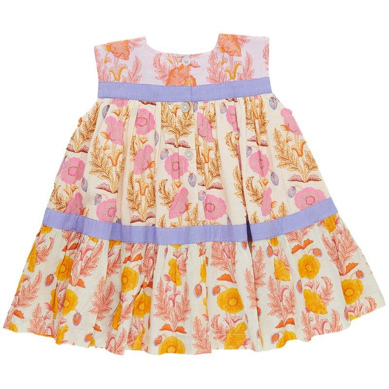 Girl's Krista Dress - Gilded Floral Mix - Image 2