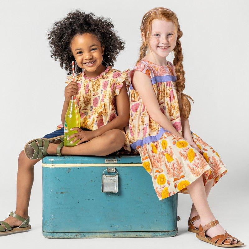 Girl's Krista Dress - Gilded Floral Mix - Image 4
