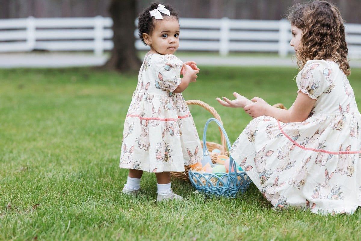 Girl's Maribelle Dress Set - Bunny Friends - Image 2