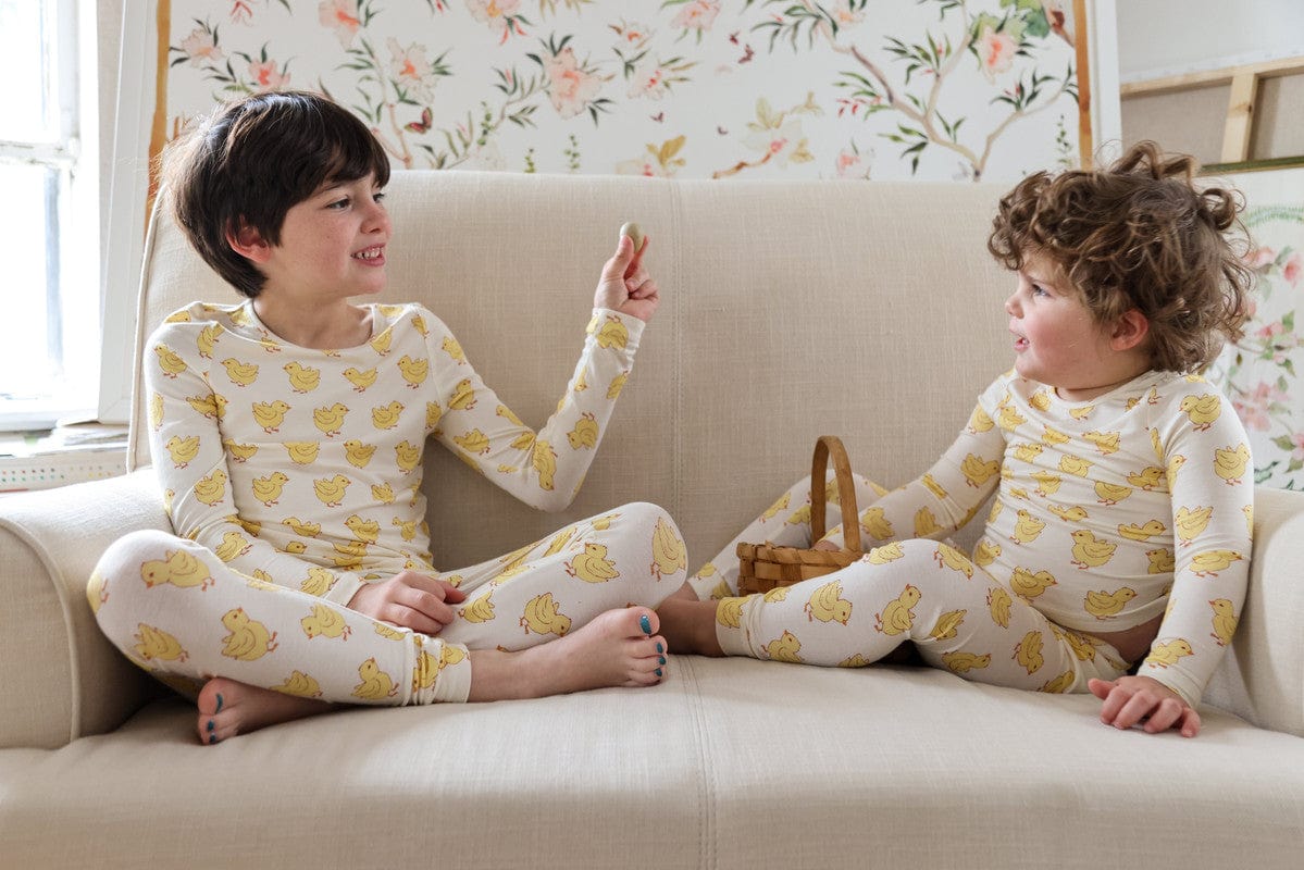 Bamboo Long Sleeve Pajama Set - Chicks - Image 2