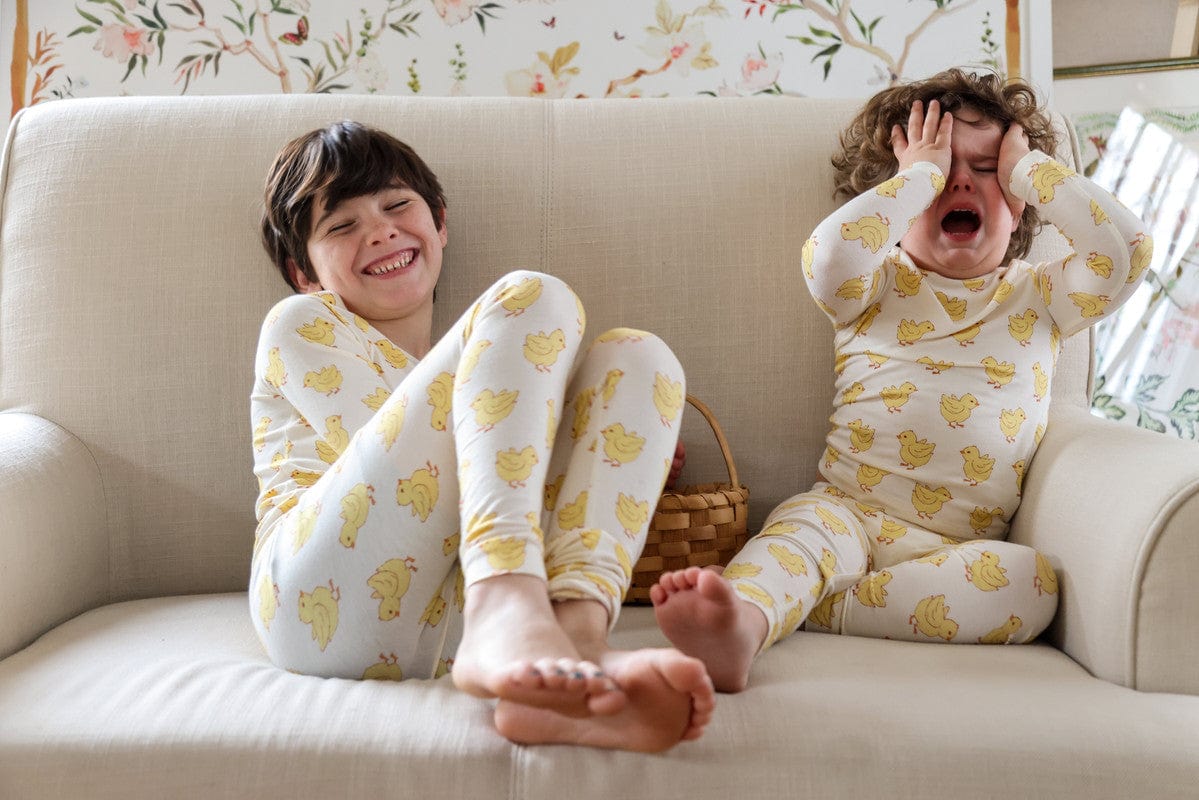 Bamboo Long Sleeve Pajama Set - Chicks - Image 3