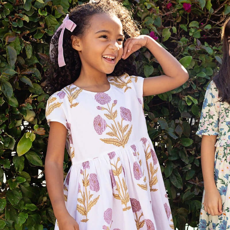 Cotton Marisol Dress - Lavender Dandelion - Image 2