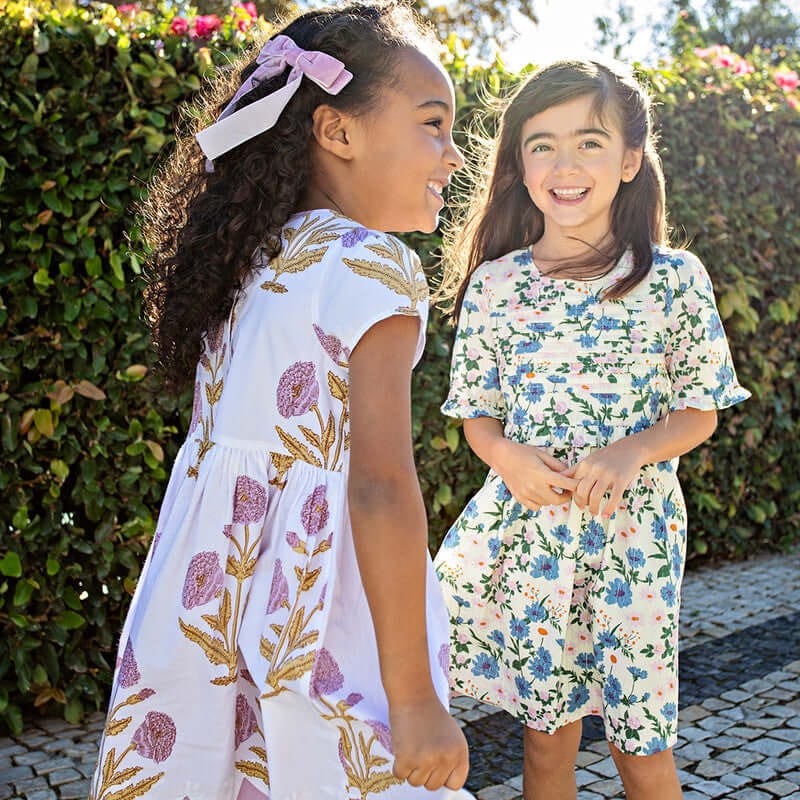 Cotton Marisol Dress - Lavender Dandelion - Image 3