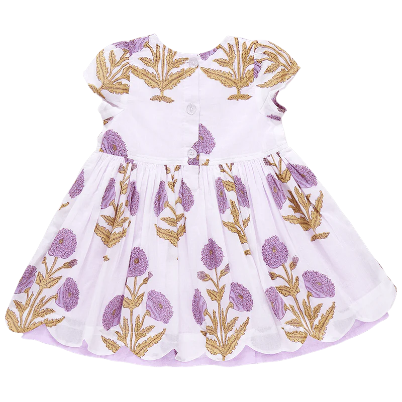 Cotton Marisol Dress - Lavender Dandelion - Image 4