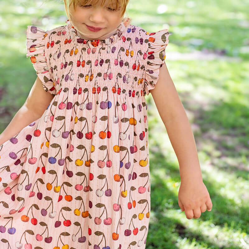 Cotton Stevie Dress - Cloud Pink Cherry - Image 2