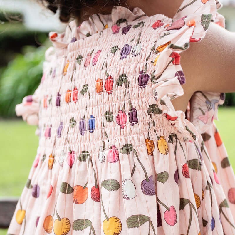 Cotton Stevie Dress - Cloud Pink Cherry - Image 4
