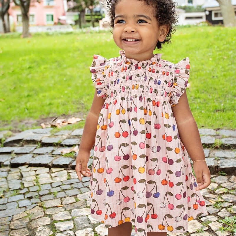 Cotton Stevie Dress Set - Cloud Pink Cherry - Image 2