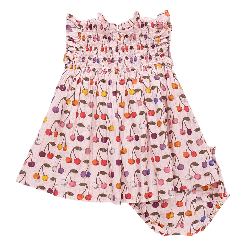 Cotton Stevie Dress Set - Cloud Pink Cherry - Image 4
