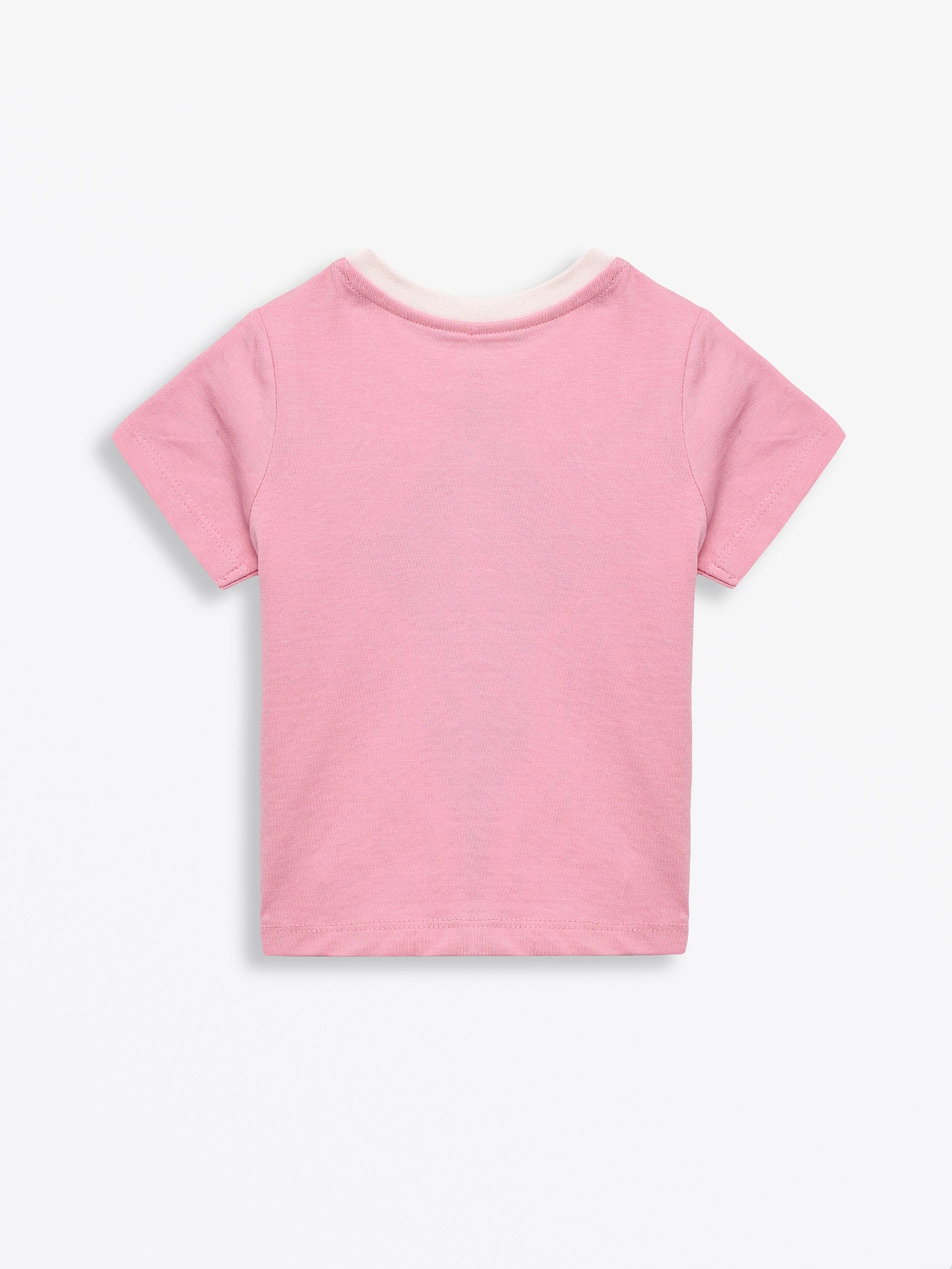 Pink Prayer Pocket Cotton Short Sleeve T-Shirt - Image 4