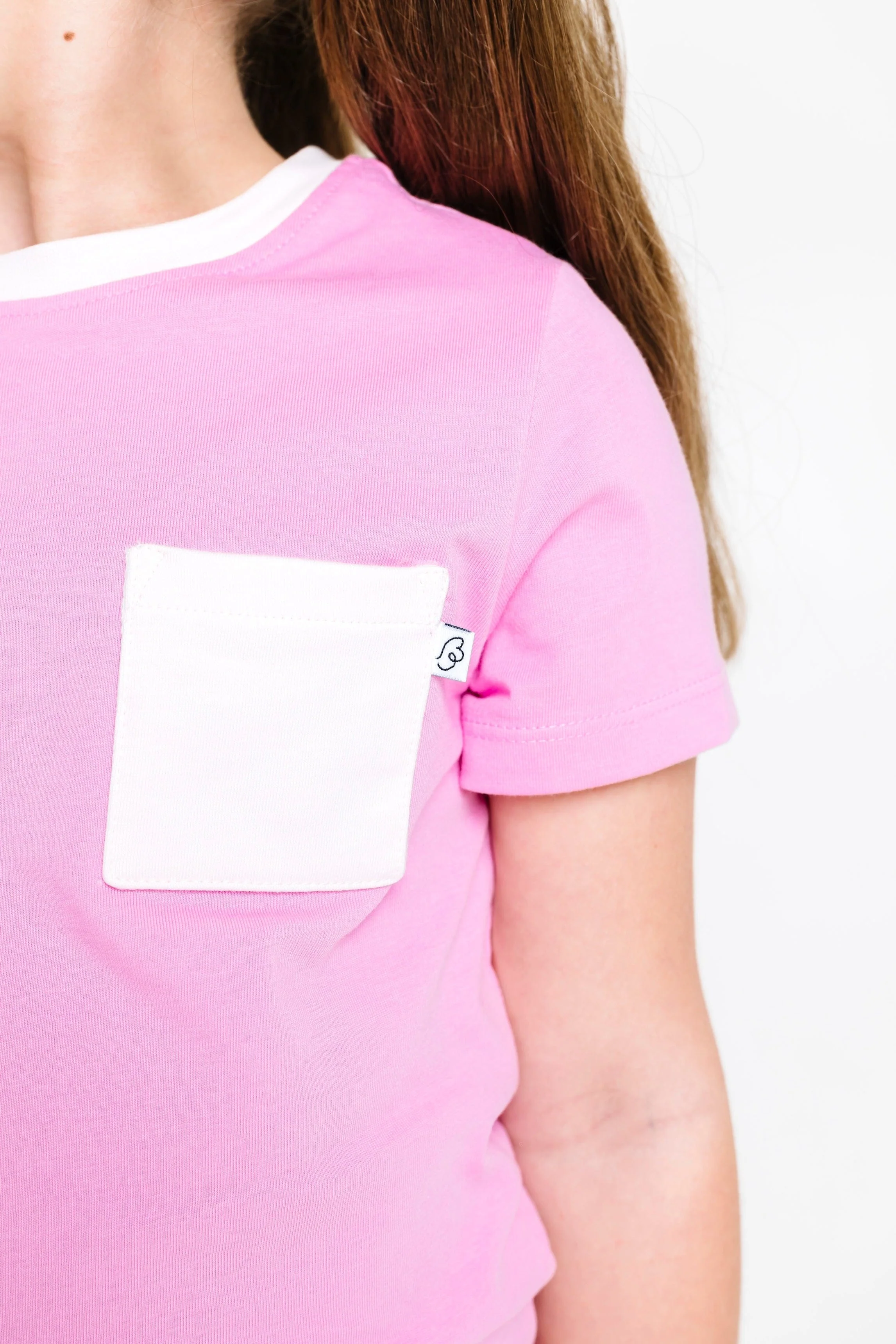 Pink Prayer Pocket Cotton Short Sleeve T-Shirt - Image 7