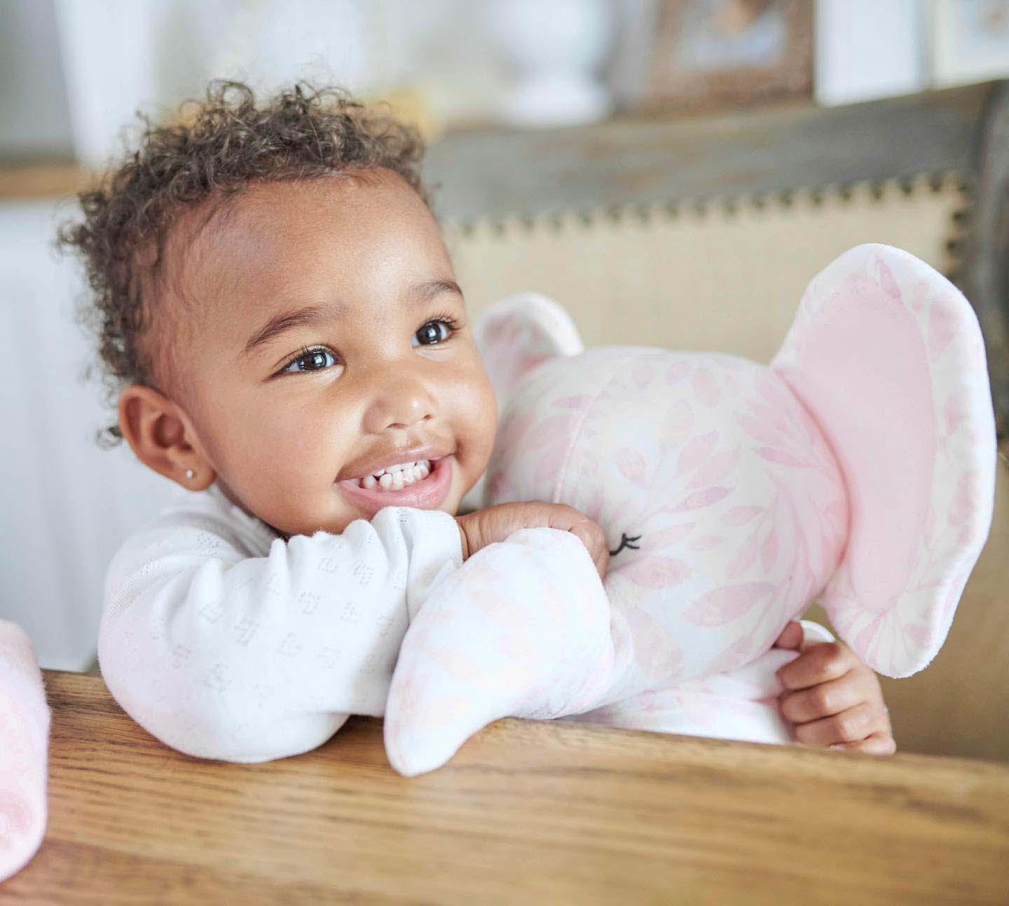 Poppy Elephant Pink Super Soft Plush - Image 5