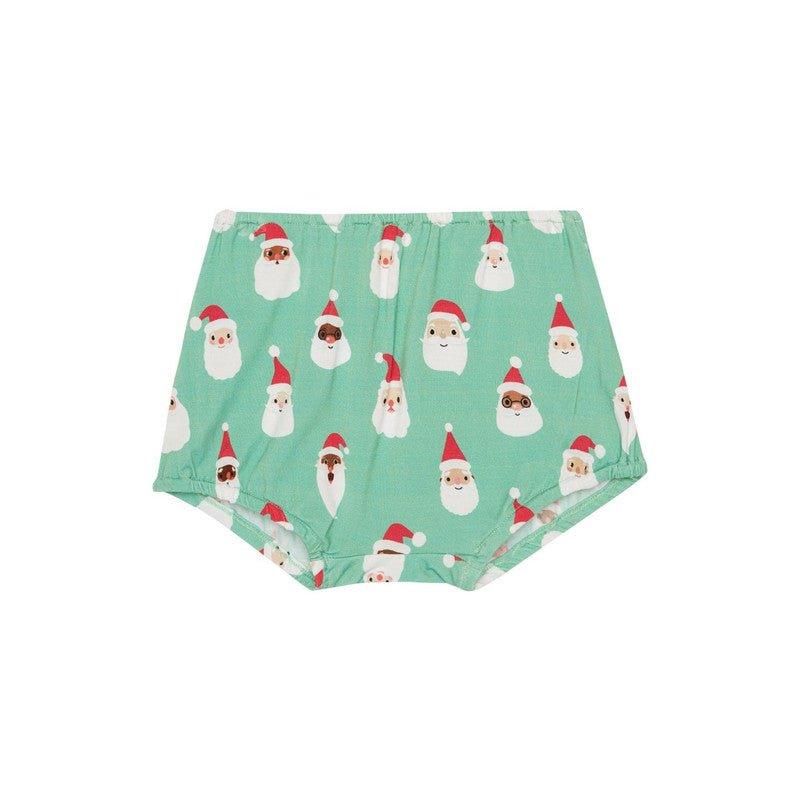 Bamboo 3/4 Sleeve Flutter Dress & Bloomer Outfit Set - Santa Medley - Image 3