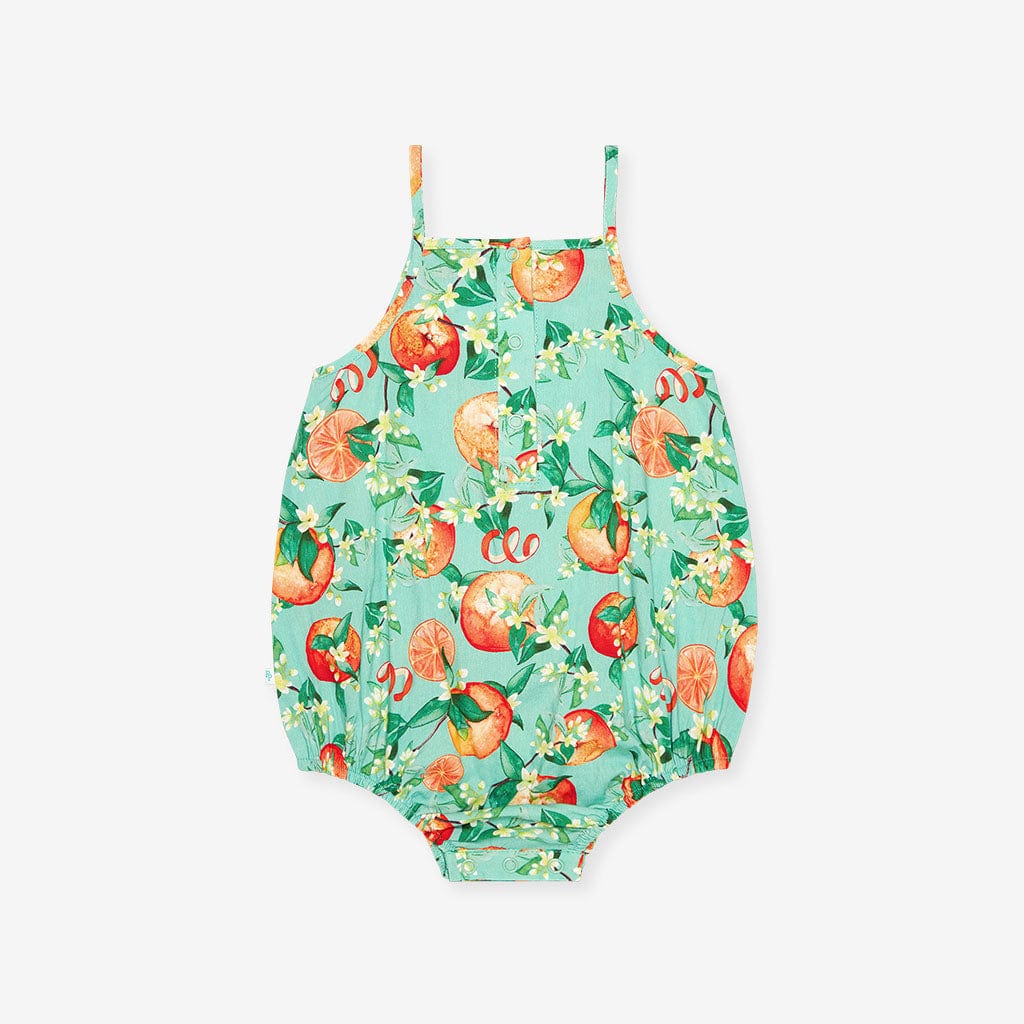 Bamboo Challis Bubble Romper - Arancia (Citrus) - Image 5