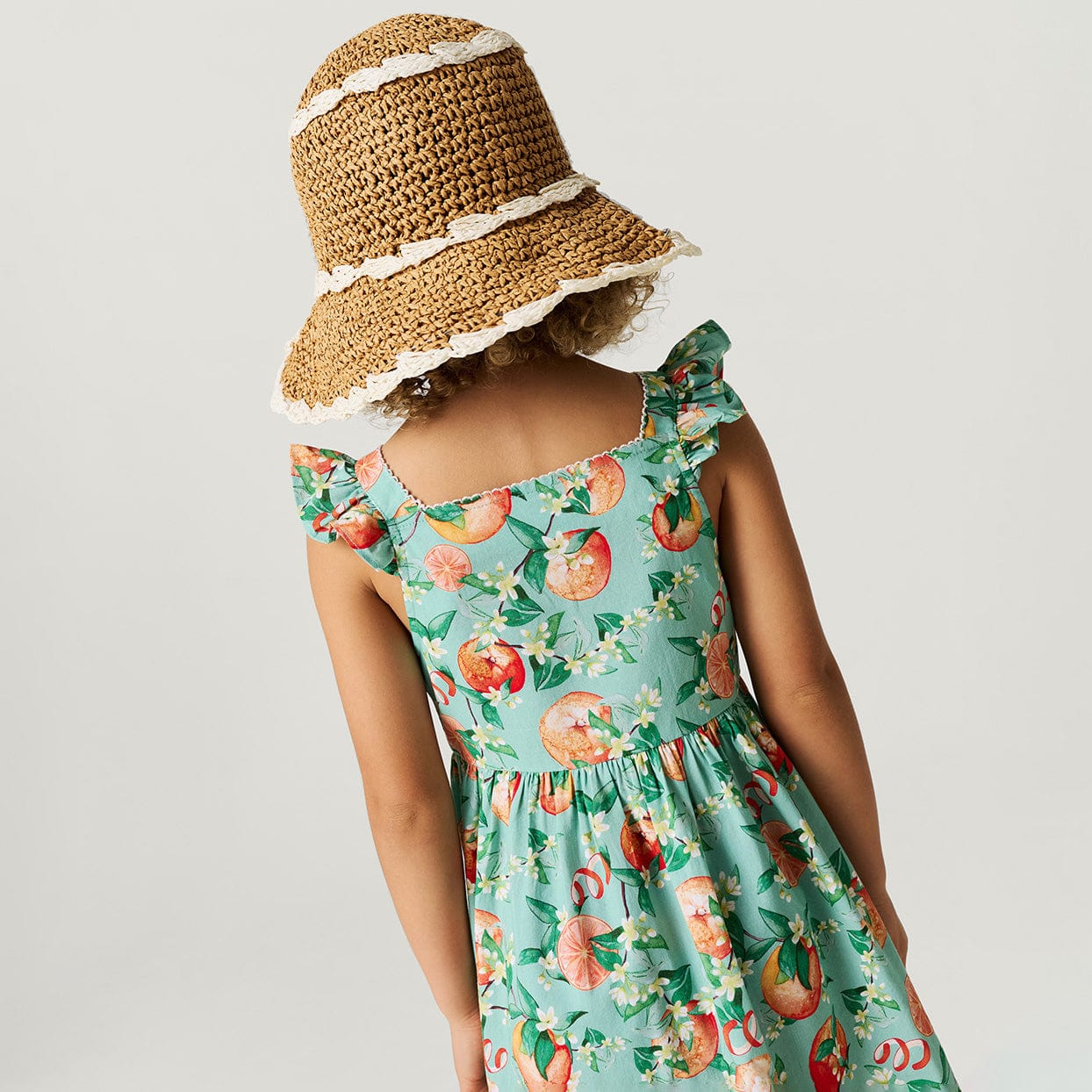Bamboo Challis Button-Down Dress - Arancia (Citrus) - Image 3