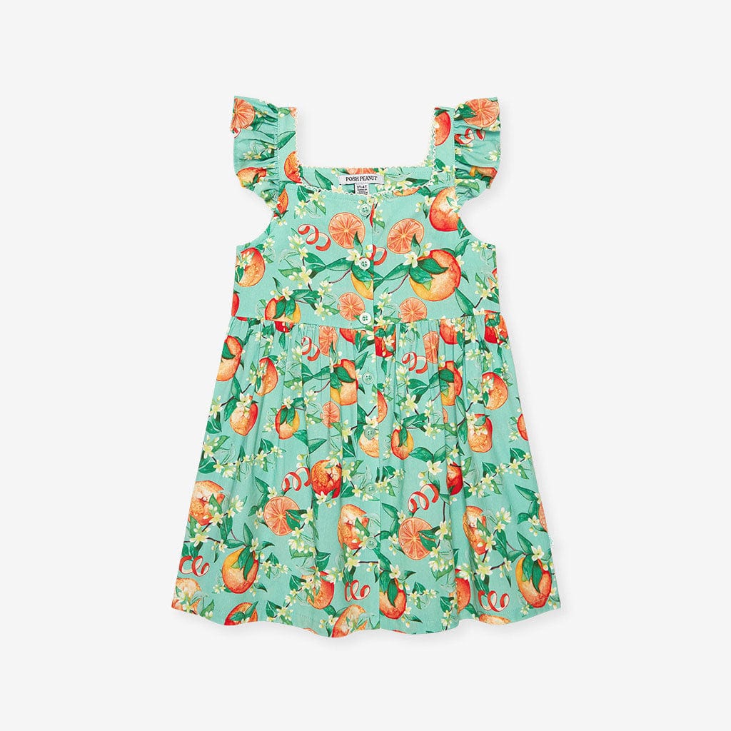 Bamboo Challis Button-Down Dress - Arancia (Citrus) - Image 4