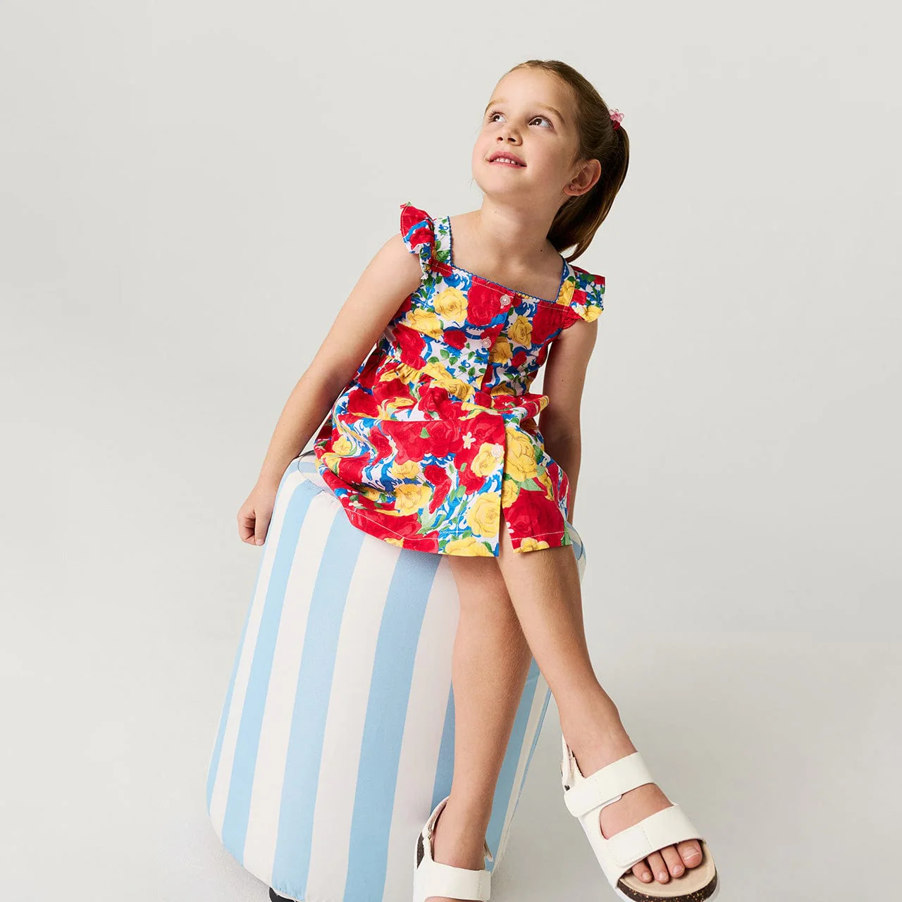 Bamboo Challis Button-Down Dress - Valentina (Floral) - Image 3