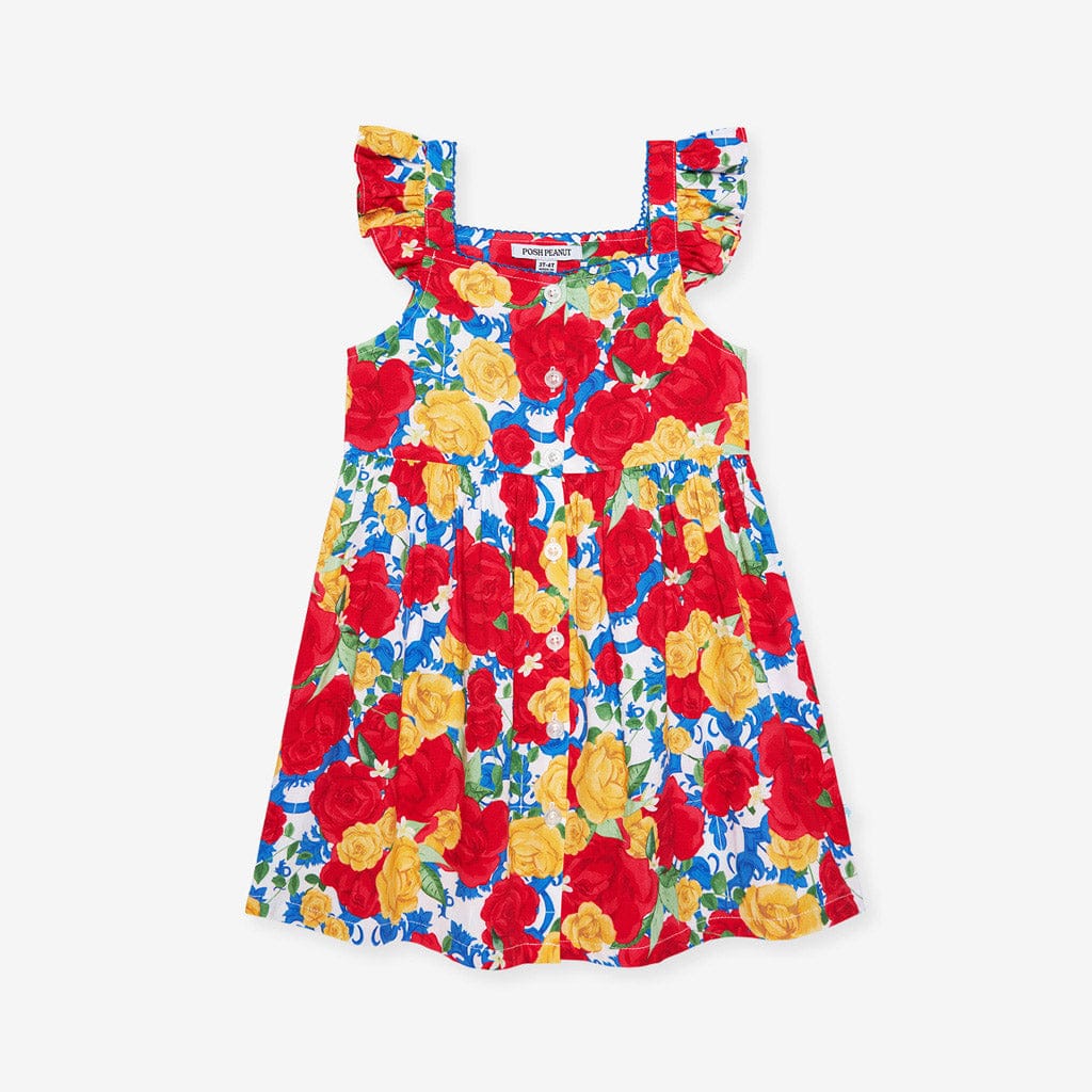 Bamboo Challis Button-Down Dress - Valentina (Floral) - Image 5