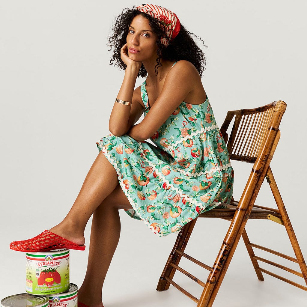 Bamboo Challis Dress - Arancia (Citrus) - Image 4