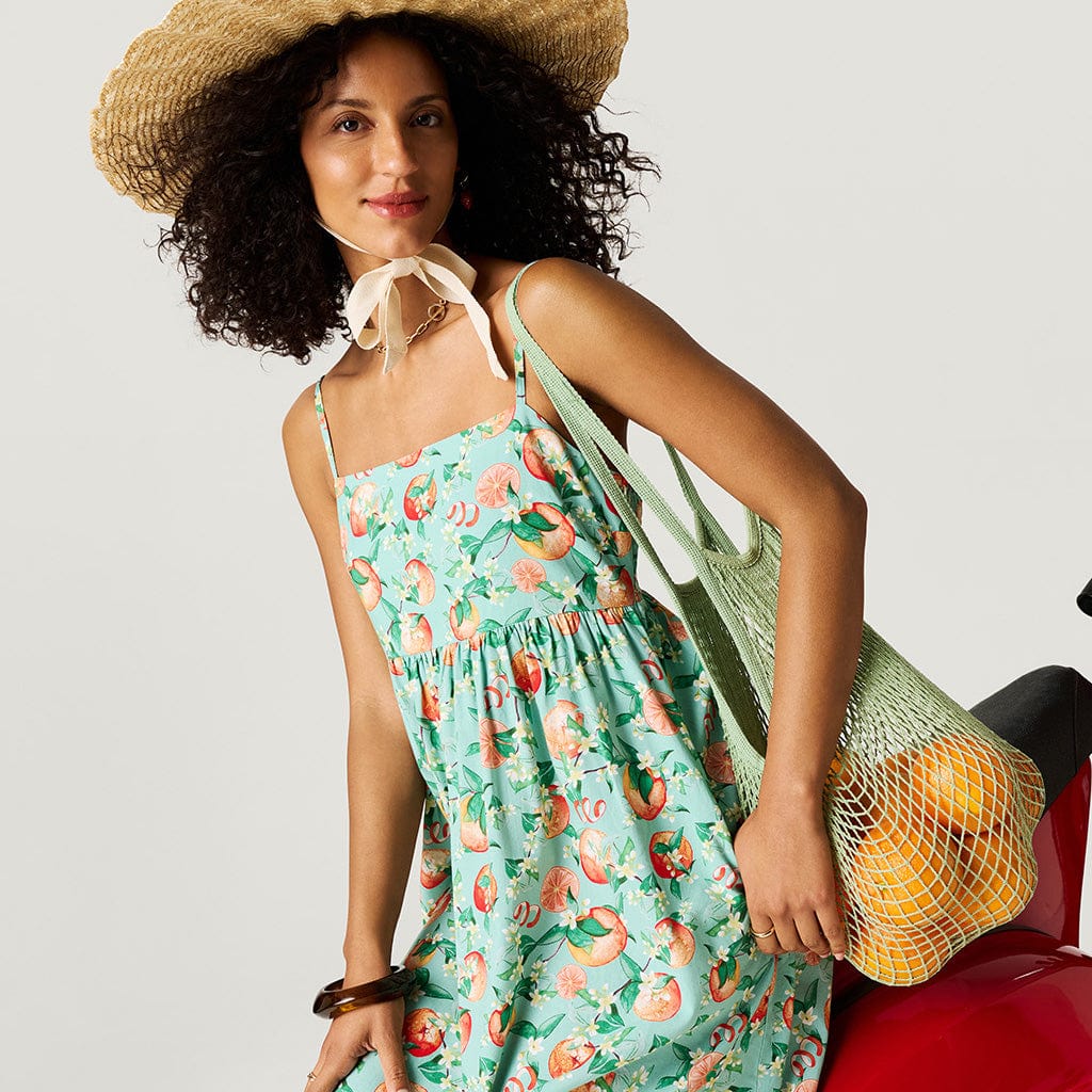 Bamboo Challis Maxi Dress - Arancia (Citrus) - Image 2