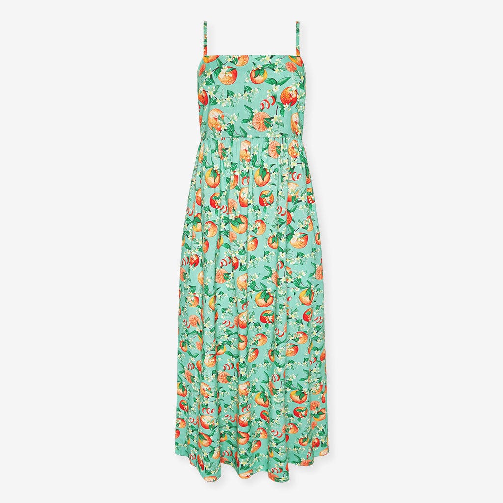 Bamboo Challis Maxi Dress - Arancia (Citrus) - Image 6