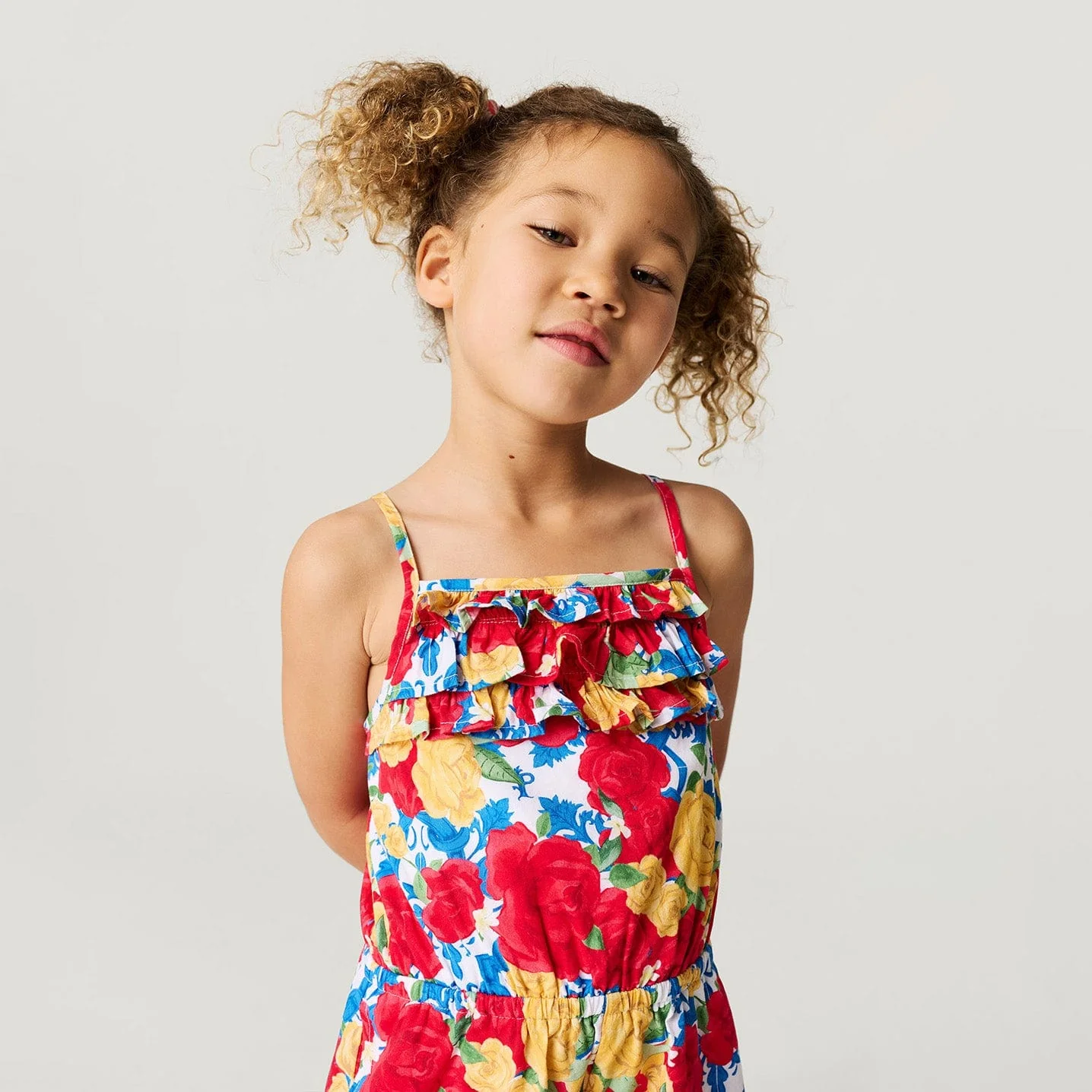Bamboo Challis Romper - Valentina (Floral) - Image 2