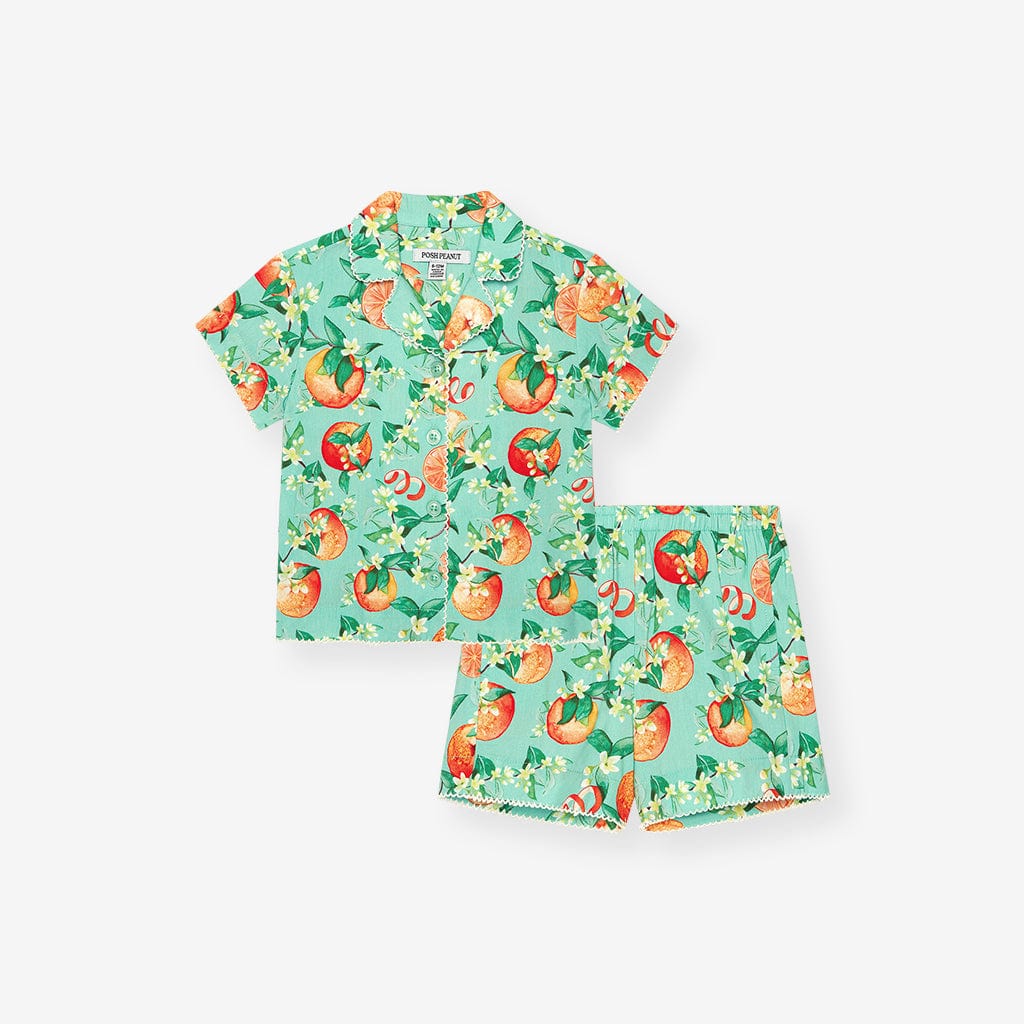 Bamboo Challis Short Set - Arancia (Citrus) - Image 5