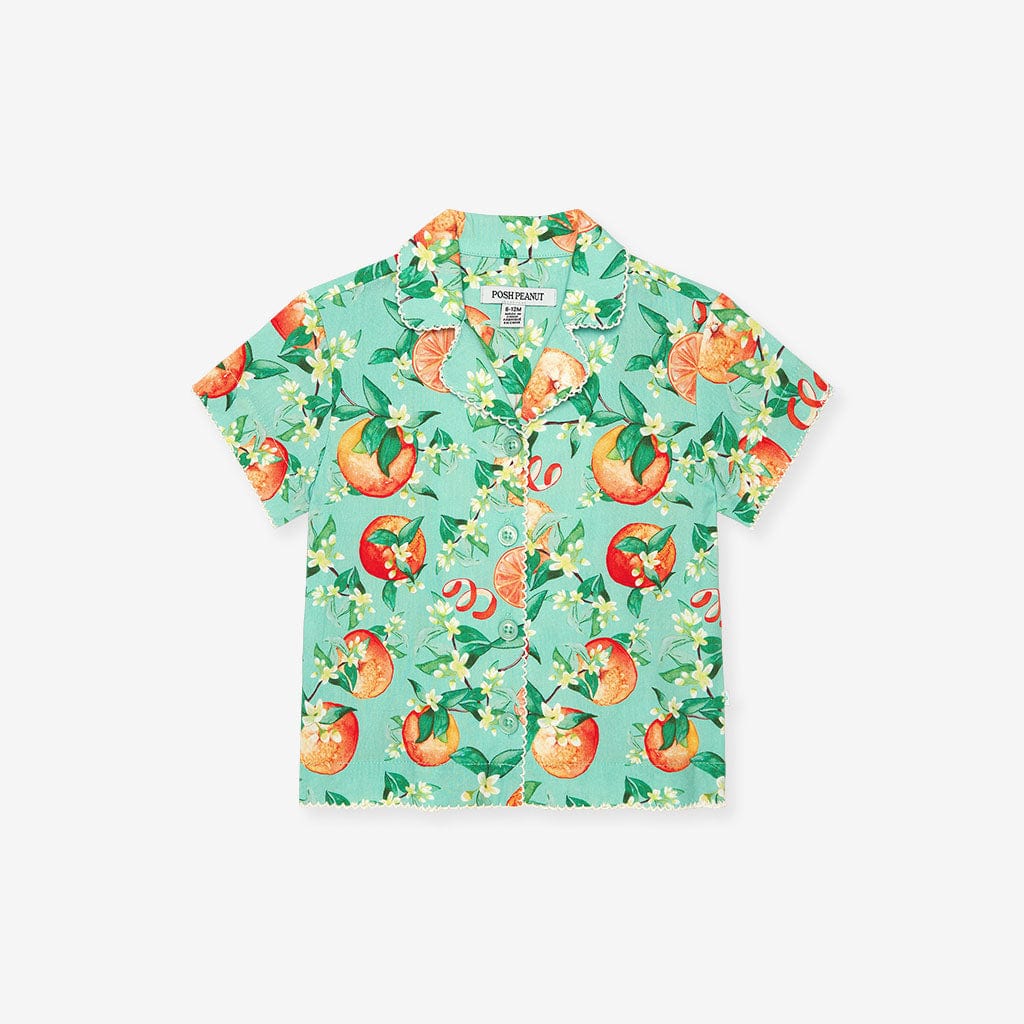 Bamboo Challis Short Set - Arancia (Citrus) - Image 6