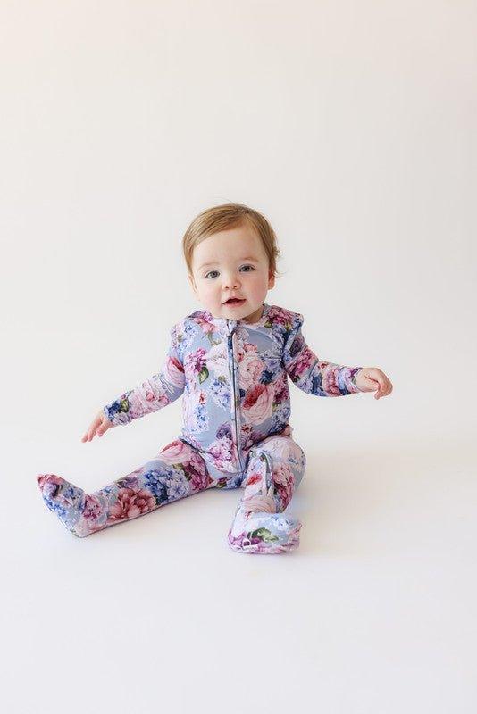 Bamboo Convertible Footie Romper - Annie (Floral) - Image 2