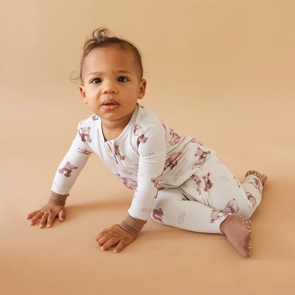 Bamboo Convertible Footie Romper - Bernard (Bear) - Image 5