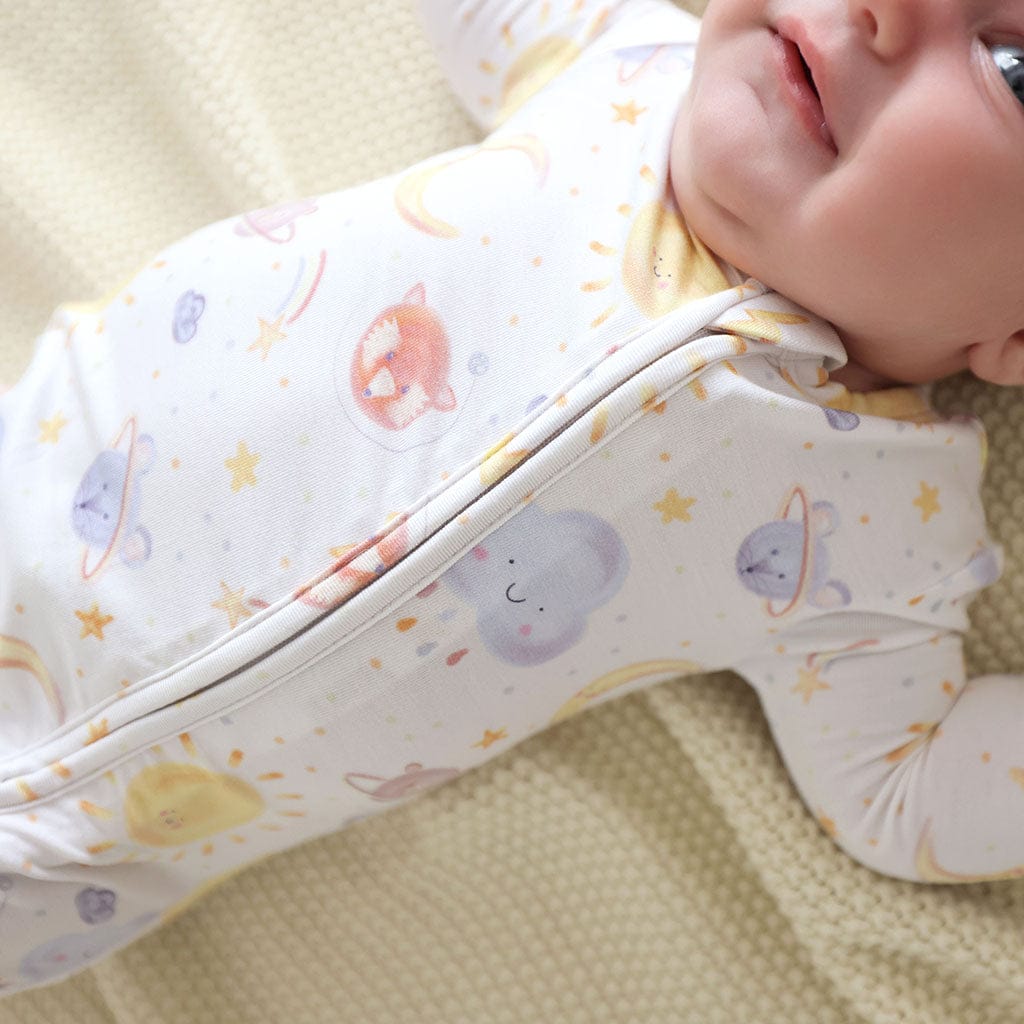 Bamboo Convertible Footie Romper - Braxton (Space) - Image 2